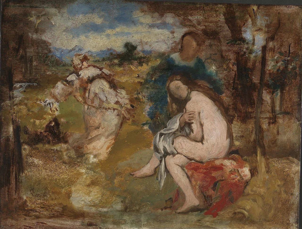  184-Édouard Manet, La ninfa sorpresa, 1860-National Museum of Art, Architecture and Design 